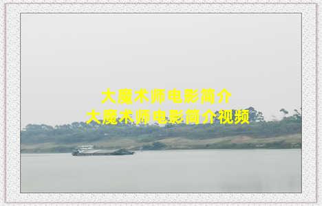 大魔术师电影简介 大魔术师电影简介视频